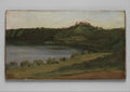 Lake Albano and Castel Gandolfo by Camille Corot - Realist canvas print