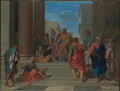 Saints Peter and John Healing the Lame Man by Nicolas Poussin - Oil Painting canvas print