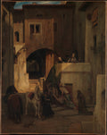 The Good Samaritan by Alexandre-Gabriel Decamps - Oil Painting canvas print