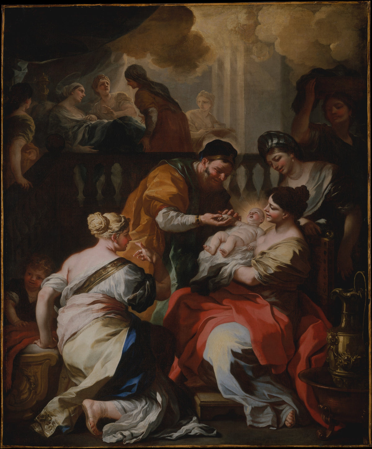 The Birth of the Virgin by Francesco Solimena - Oil Painting canvas print