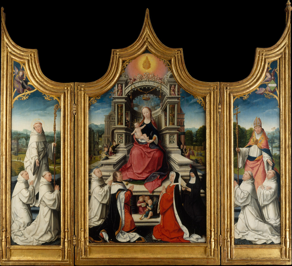 The Cellier Altarpiece by Jean Bellegambe - Classic Art canvas print
