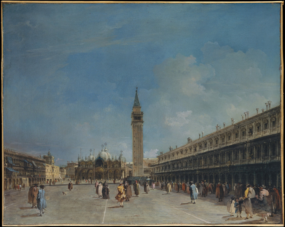 Piazza San Marco by Francesco Guardi - Oil Painting canvas print