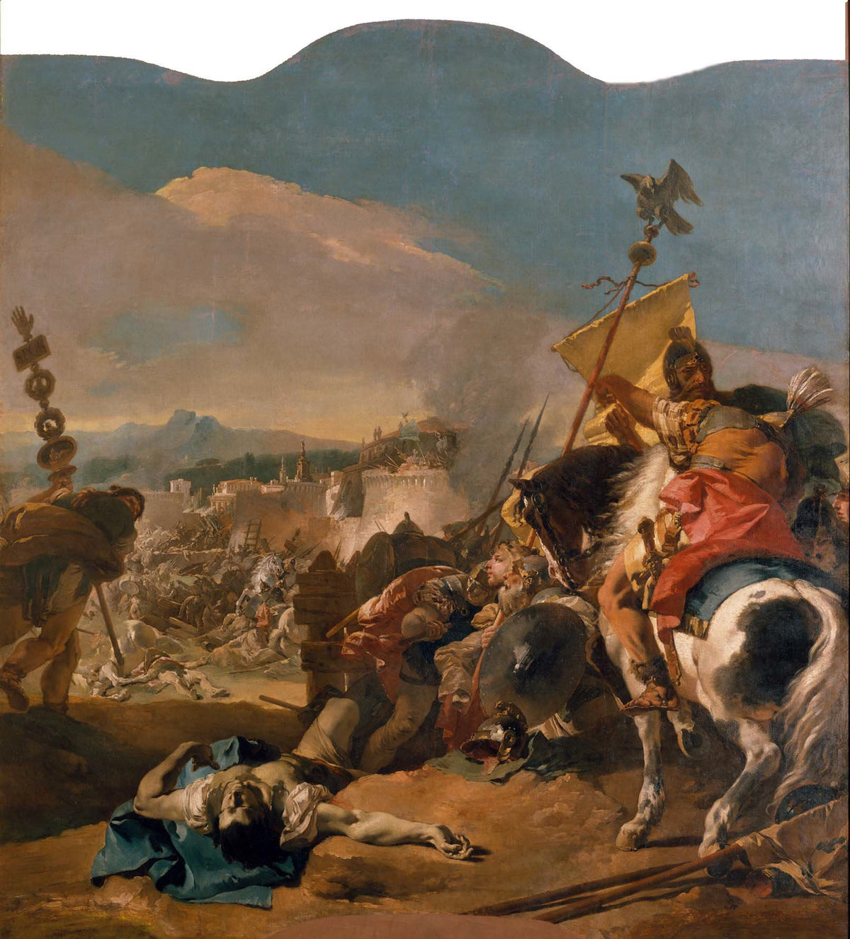 The Capture of Carthage by Giovanni Battista Tiepolo - Oil Painting canvas print
