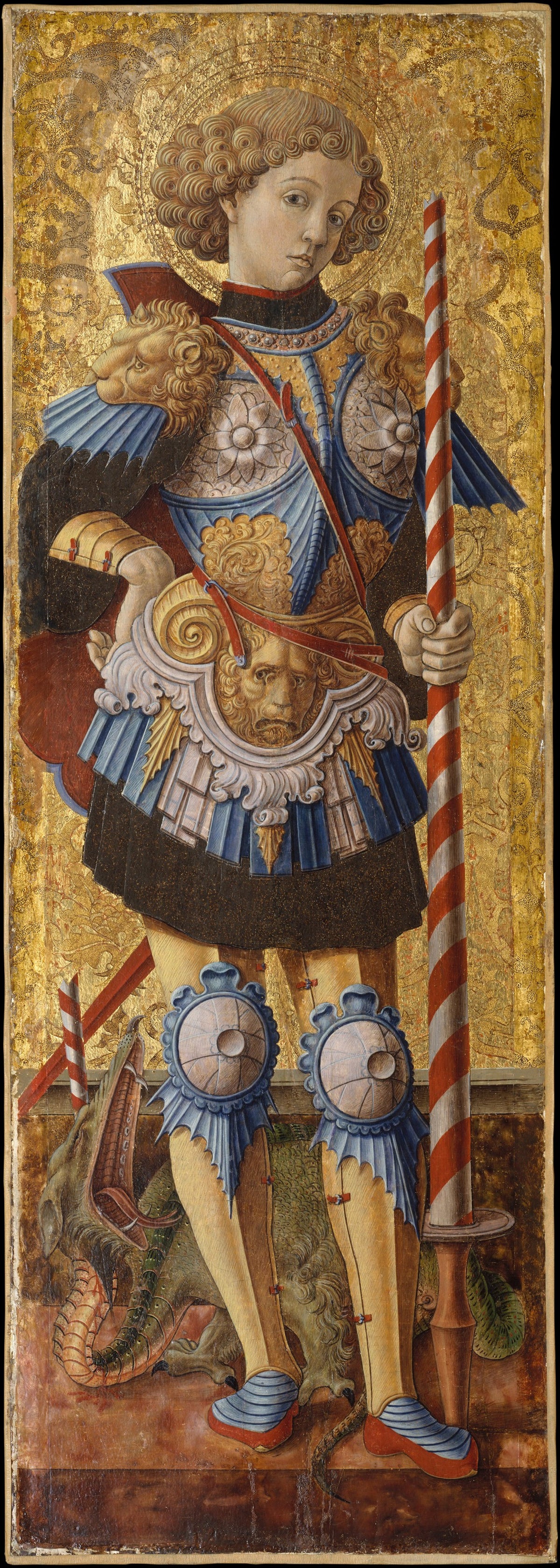 Saint George by Carlo Crivelli - Tempera canvas print