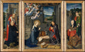 The Nativity with Donors and Saints Jerome and Leonard by Gerard David - Oil Painting canvas print