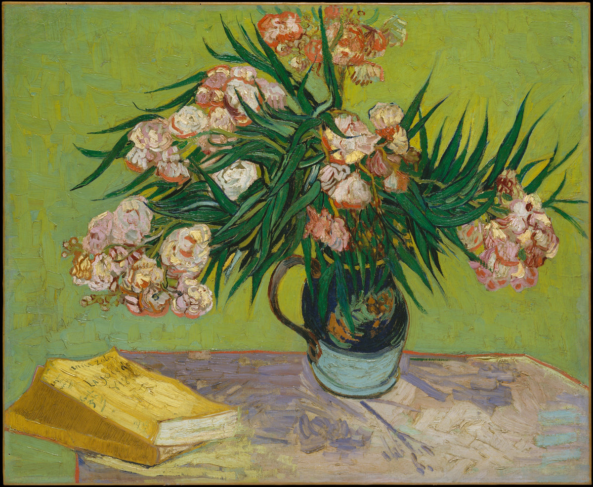 Oleanders by Vincent van Gogh - Post-Impressionist canvas print