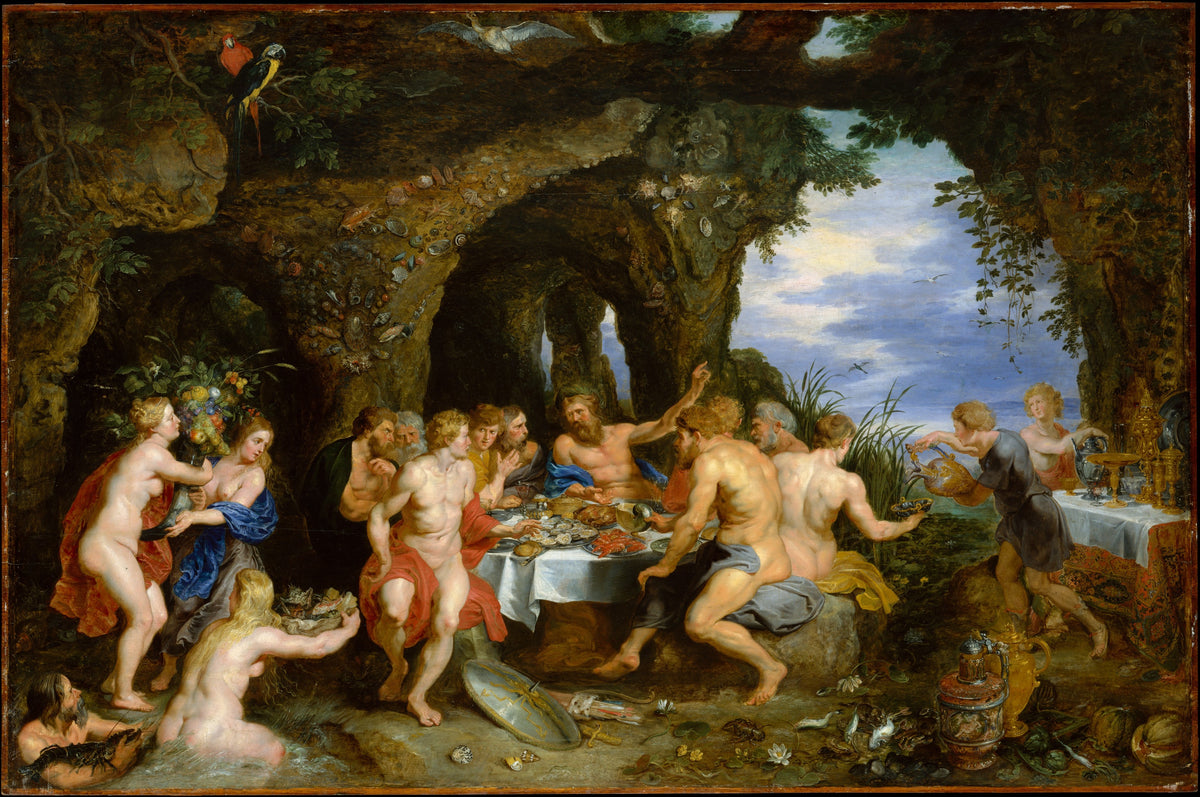 The Feast of Achelos by Peter Paul Rubens - Baroque canvas print