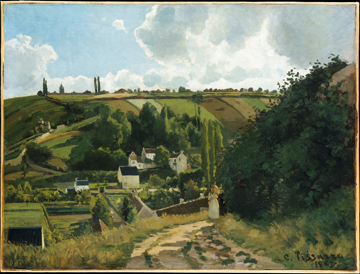 Jalais Hill, Pontoise by Camille Pissarro - Impressionist canvas print