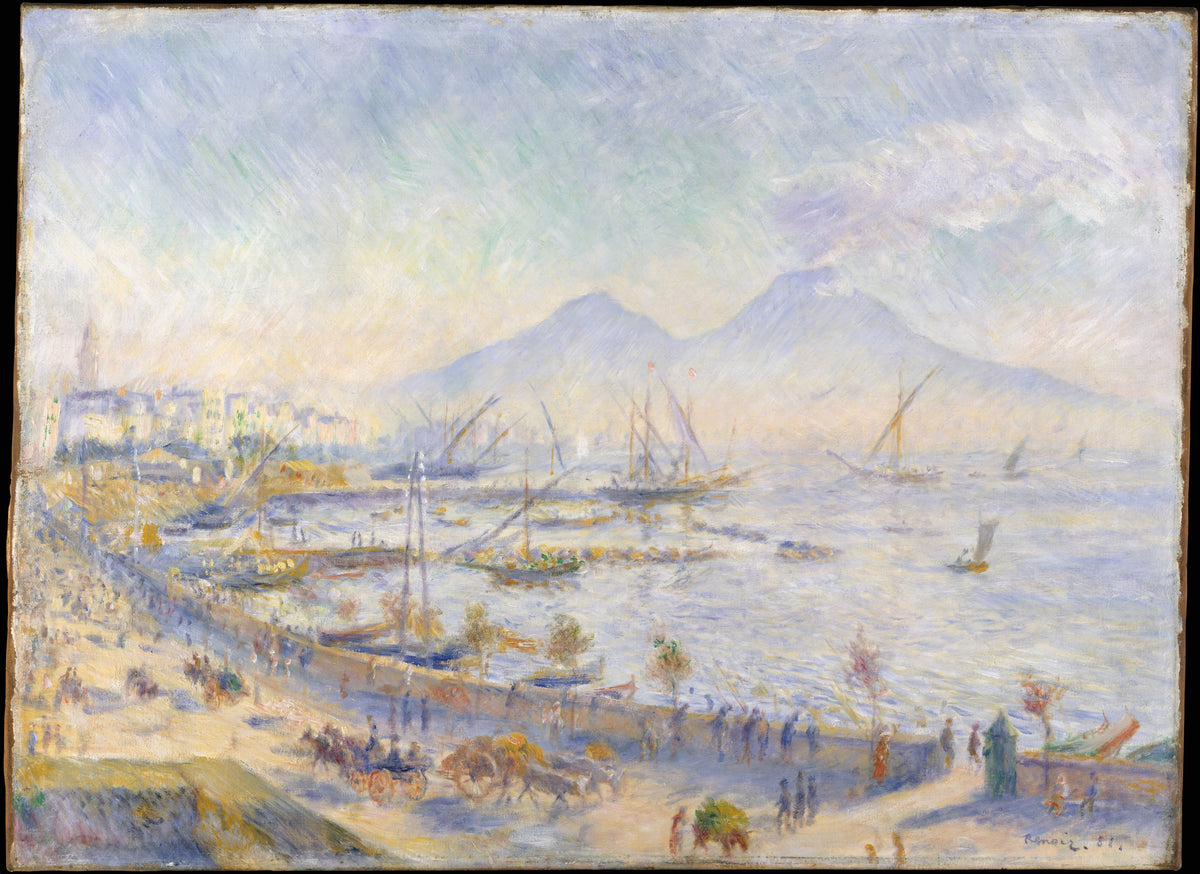 The Bay of Naples by Auguste Renoir - Impressionist canvas print