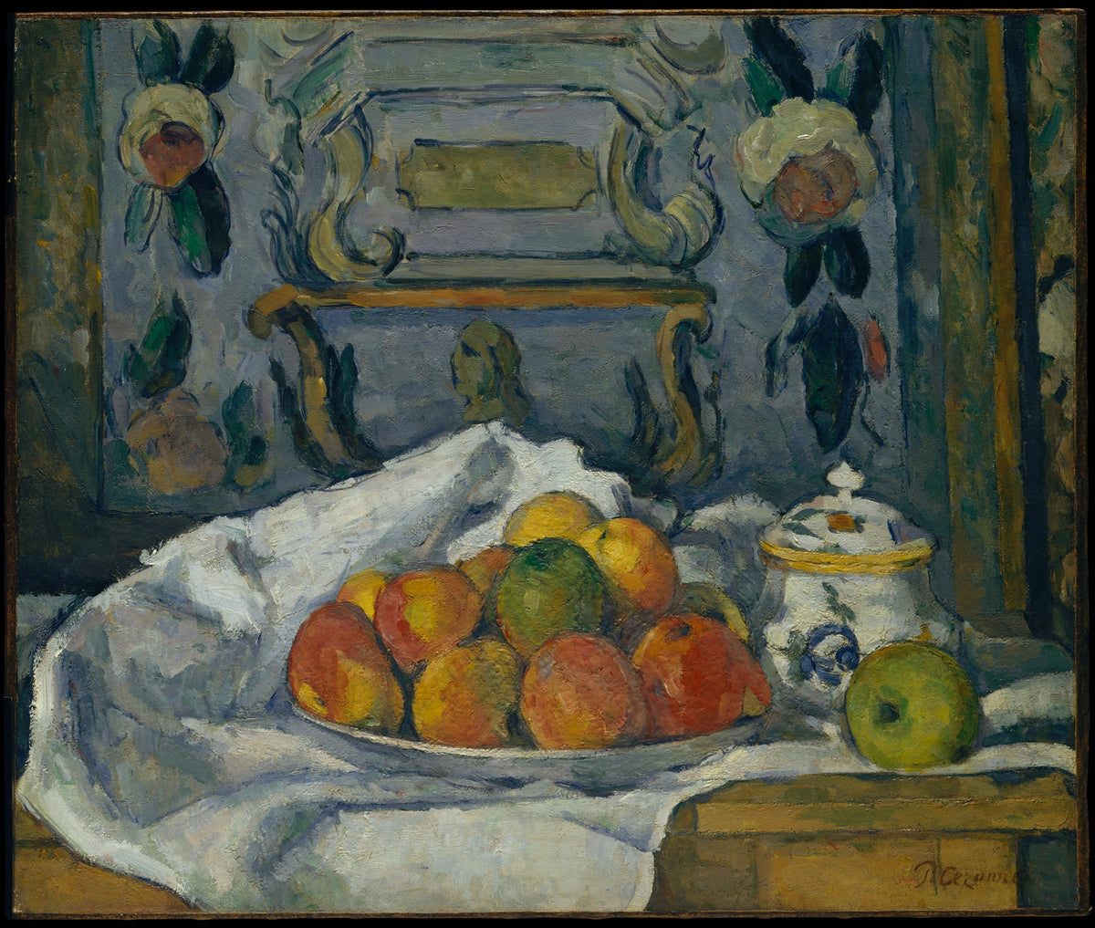 Dish of Apples by Paul Cézanne - Oil Painting canvas print