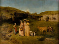 Young Ladies of the Village by Gustave Courbet - Realist canvas print