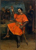 Louis Gueymard 18221880 as Robert le Diable by Gustave Courbet - Realist canvas print
