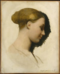 Madame Edmond Cav Marie-Elisabeth Blavot, ca. 18061883 by Jean Auguste Dominique Ingres - Oil Painting canvas print