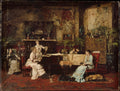 The Music Room by Mihály Munkácsy - Classic Art canvas print