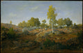 An Early Summer Morning in the Forest of Fontainebleau by Théodore Rousseau - Naive Art canvas print