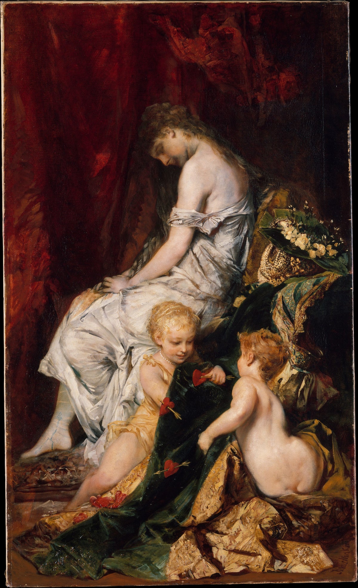 The Dream after the Ball by Hans Makart - Oil Painting canvas print