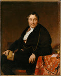 Jacques-Louis Leblanc 17741846 by Jean Auguste Dominique Ingres - Oil Painting canvas print