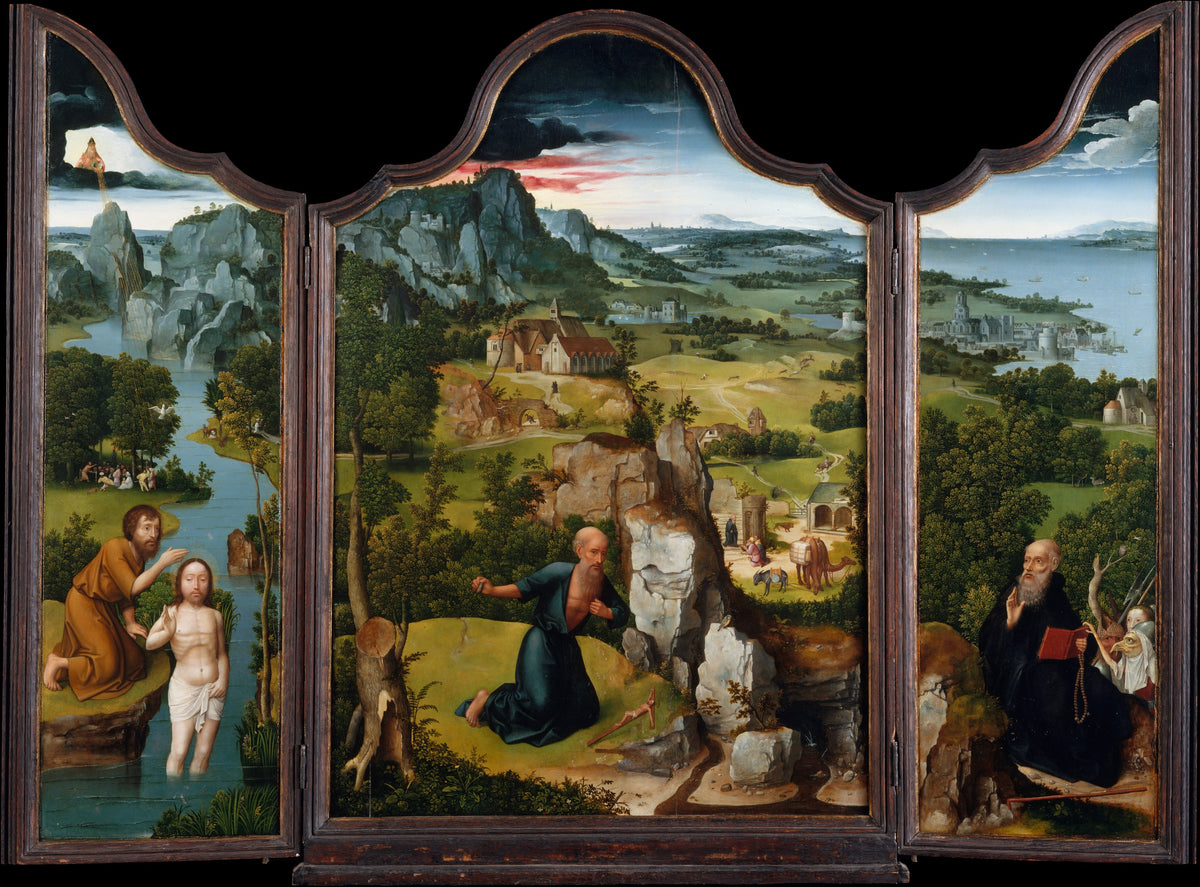 The Penitence of Saint Jerome by Joachim Patinir - Classic Art canvas print