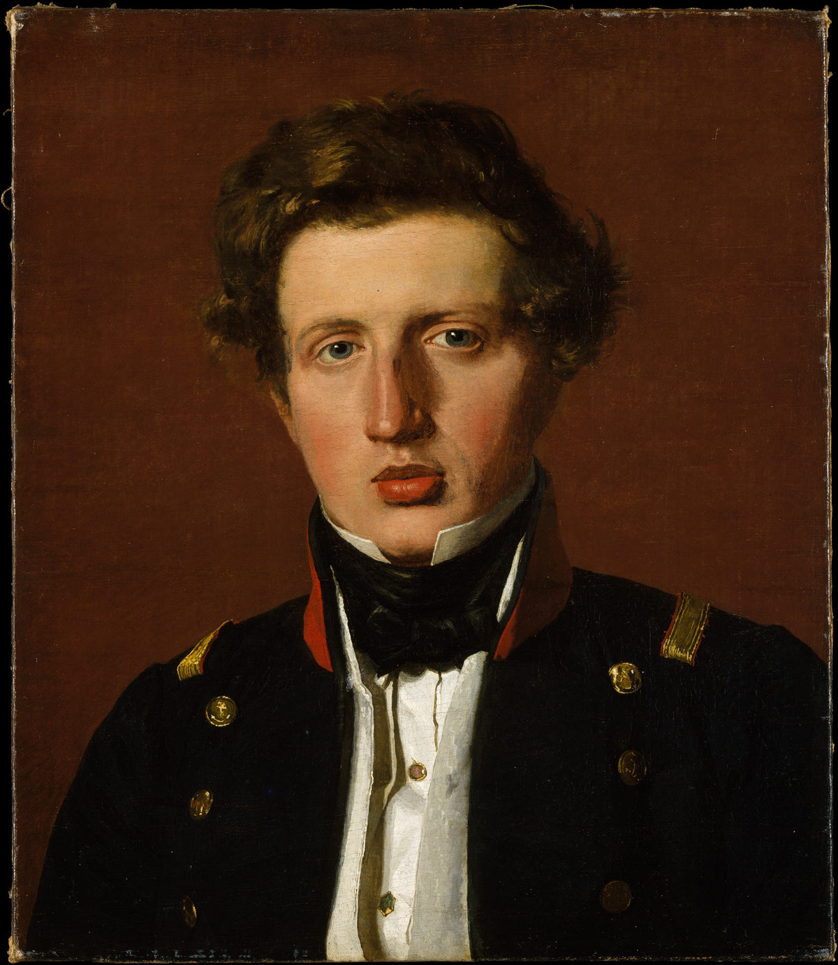 Valdemar Hjartvar Kbke 18131893, the Artist's Brother by Christen Købke - Oil Painting canvas print