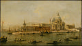 Venice The Dogana and Santa Maria della Salute by Francesco Guardi - Classic Art canvas print