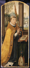 Charles de Saint-Radegonde, called Charles Coguin, Abbot of Anchin by Jean Bellegambe - Classic Art canvas print
