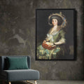 Wife of Juan Agustn Cen Bermdez 1785 by Francisco Goya by Francisco Goya - Romantic canvas print
