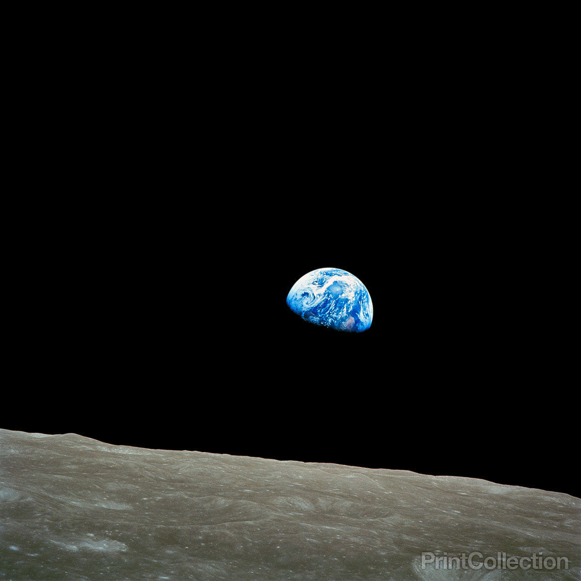 Earthrise - Apollo 8 by PrintCollection - Oil Painting canvas print