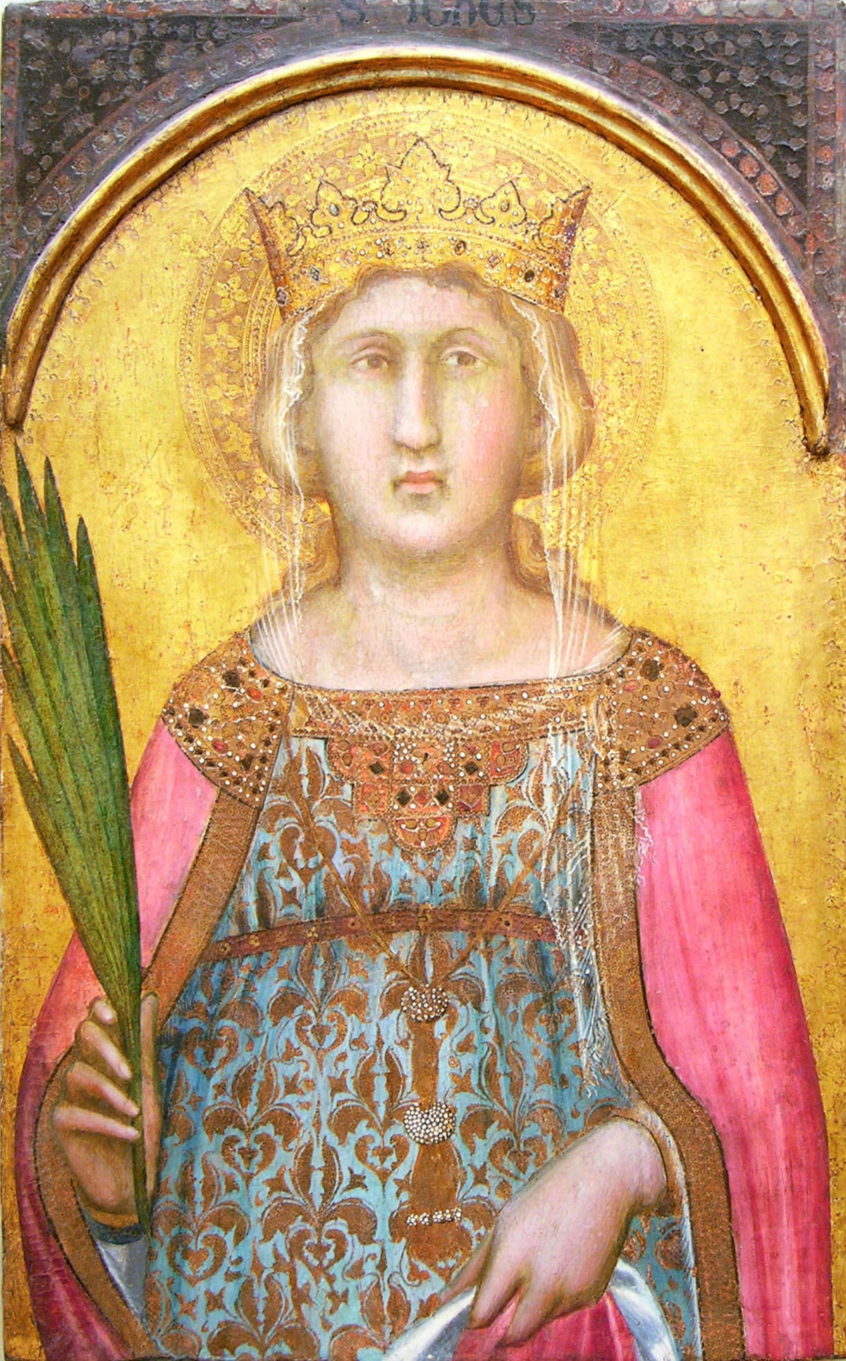 Saint Catherine of Alexandria by Pietro Lorenzetti - Tempera canvas print