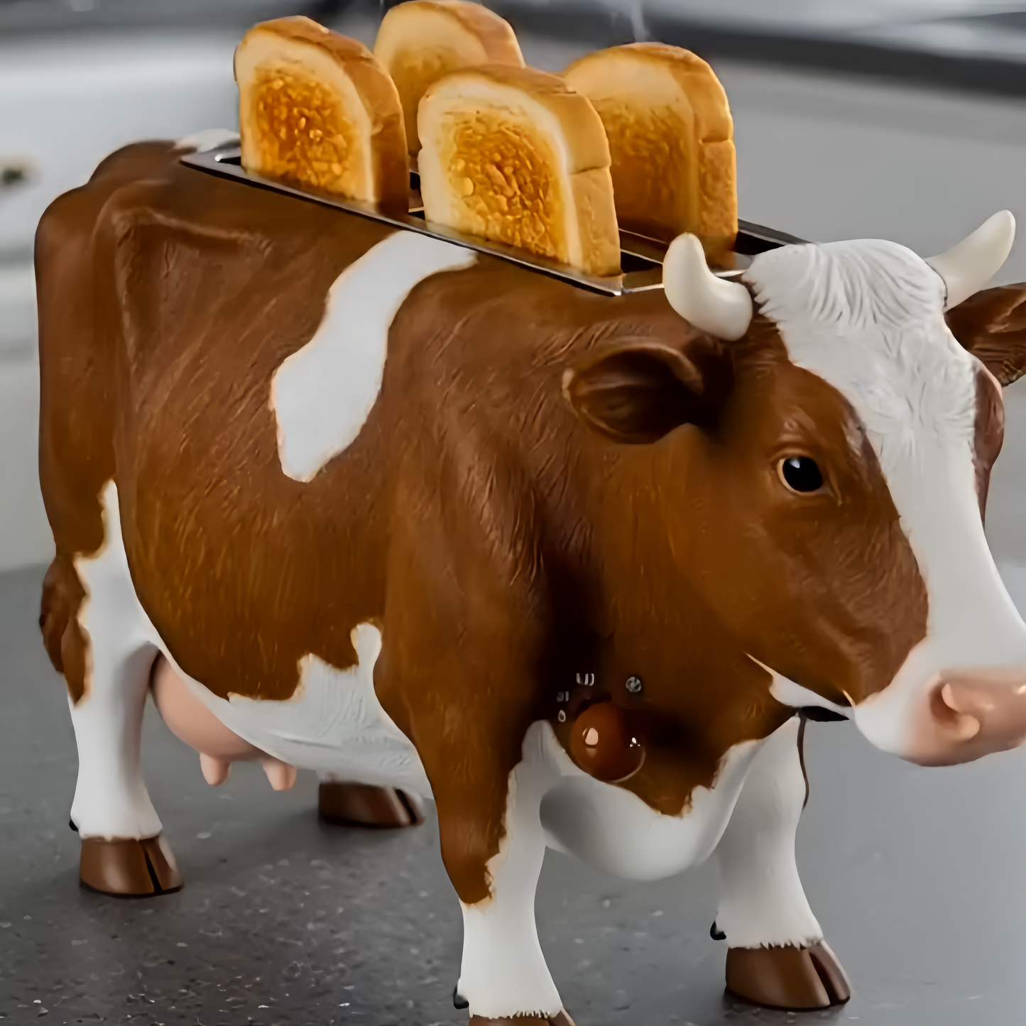 Novelty Animal Cow Toaster for Countertop Decor | Aesthetic Aesthetic Kitchen Gadgets