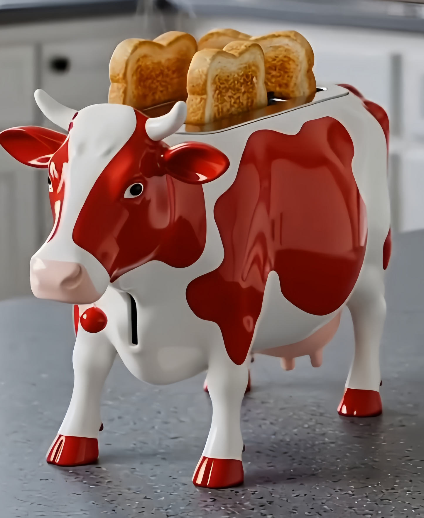 Novelty Animal Cow Toaster for Countertop Decor | Aesthetic Aesthetic Kitchen Gadgets
