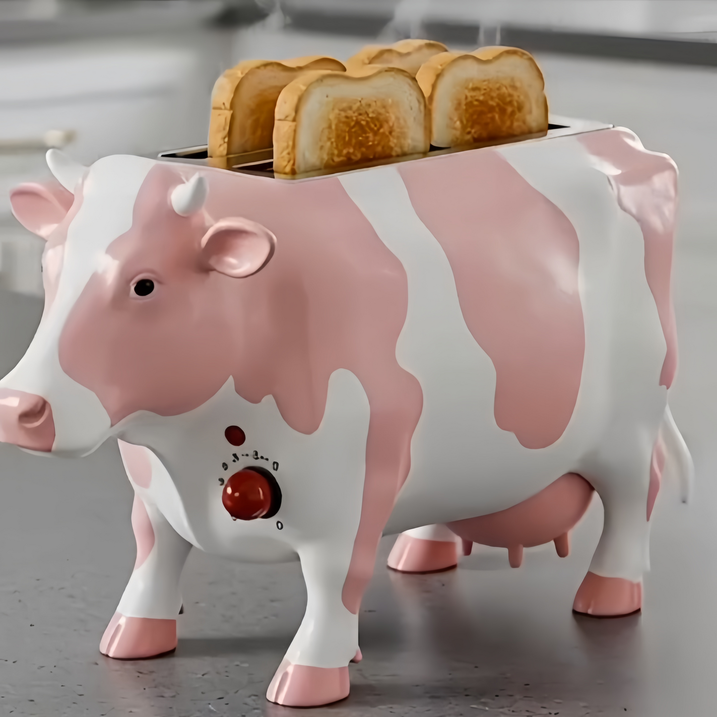Novelty Animal Cow Toaster for Countertop Decor | Aesthetic Aesthetic Kitchen Gadgets
