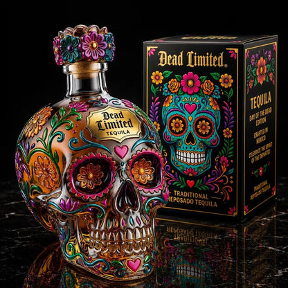 🔥🍷Limited edition Day of the Dead tequila bottle🎁 -2