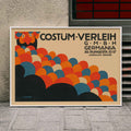 Costm-Verleih Germania Poster by Moryarty - Oil Painting canvas print