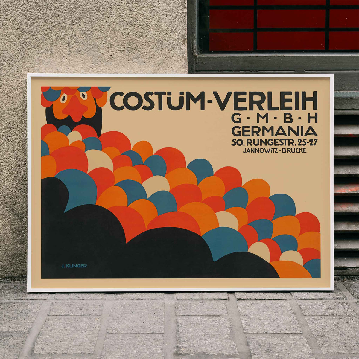 Costm-Verleih Germania Poster by Moryarty - Oil Painting canvas print
