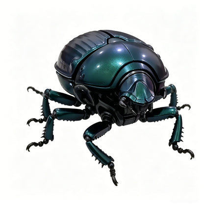 ⚙️ Transforming Mechanical Beast Desk Toy – Futuristic Metal Insect Sculpture 🐞✨