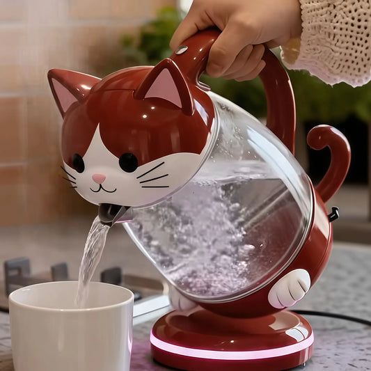 Aesthetic Pet Series Electric Kettle - 1.7L Premium Glass Kettle with Smart LED Atmosphere Temperature Ring-2