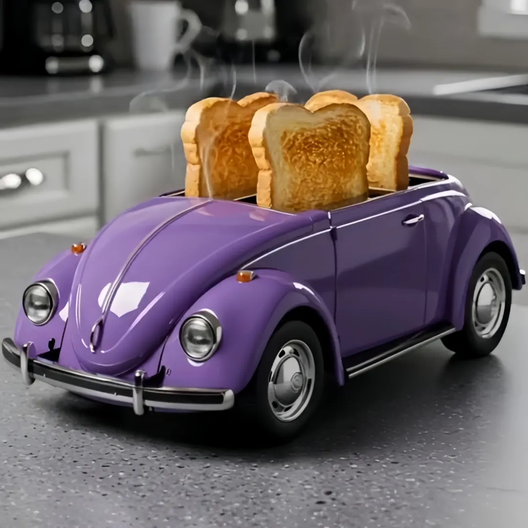 Creative 4-Slice Toaster | Cute Aesthetic Kitchen Appliance for Cozy Breakfast & Unique Home Decor-2