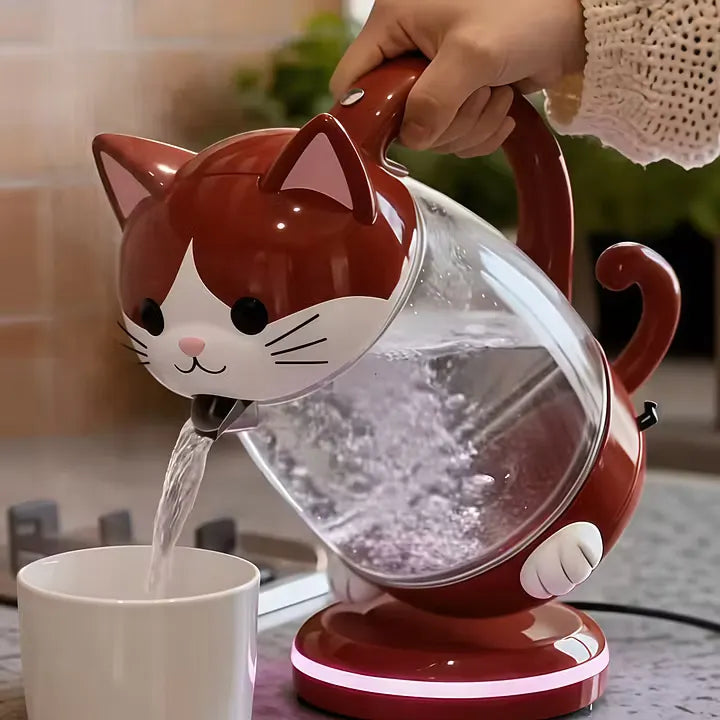 Aesthetic Pet Series Electric Kettle - 1.7L Premium Glass Kettle with Smart LED Atmosphere Temperature Ring