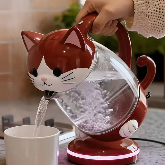 Aesthetic Pet Series Electric Kettle - 1.7L Premium Glass Kettle with Smart LED Atmosphere Temperature Ring