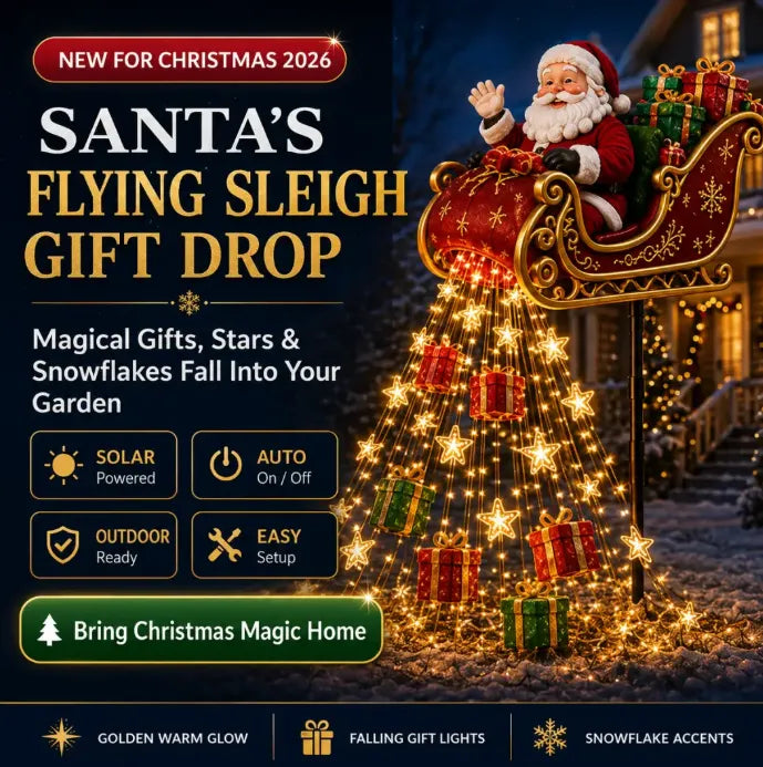 🎄Last day 49% OFF⛄Snowman Magic Fountain-Flowing Snowflake LED Christmas Garden Light❄️