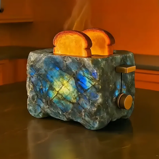 Modern Mineral Stone Texture 2-Slice Toaster | Smart Heat & Timeless Design Kitchen Appliances-Cosmic Labradorite
