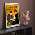Homme et femme au caf Poster by Moryarty - Oil Painting canvas print