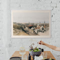 Regard vers l'ouest au Caire Poster by Moryarty - Oil Painting canvas print