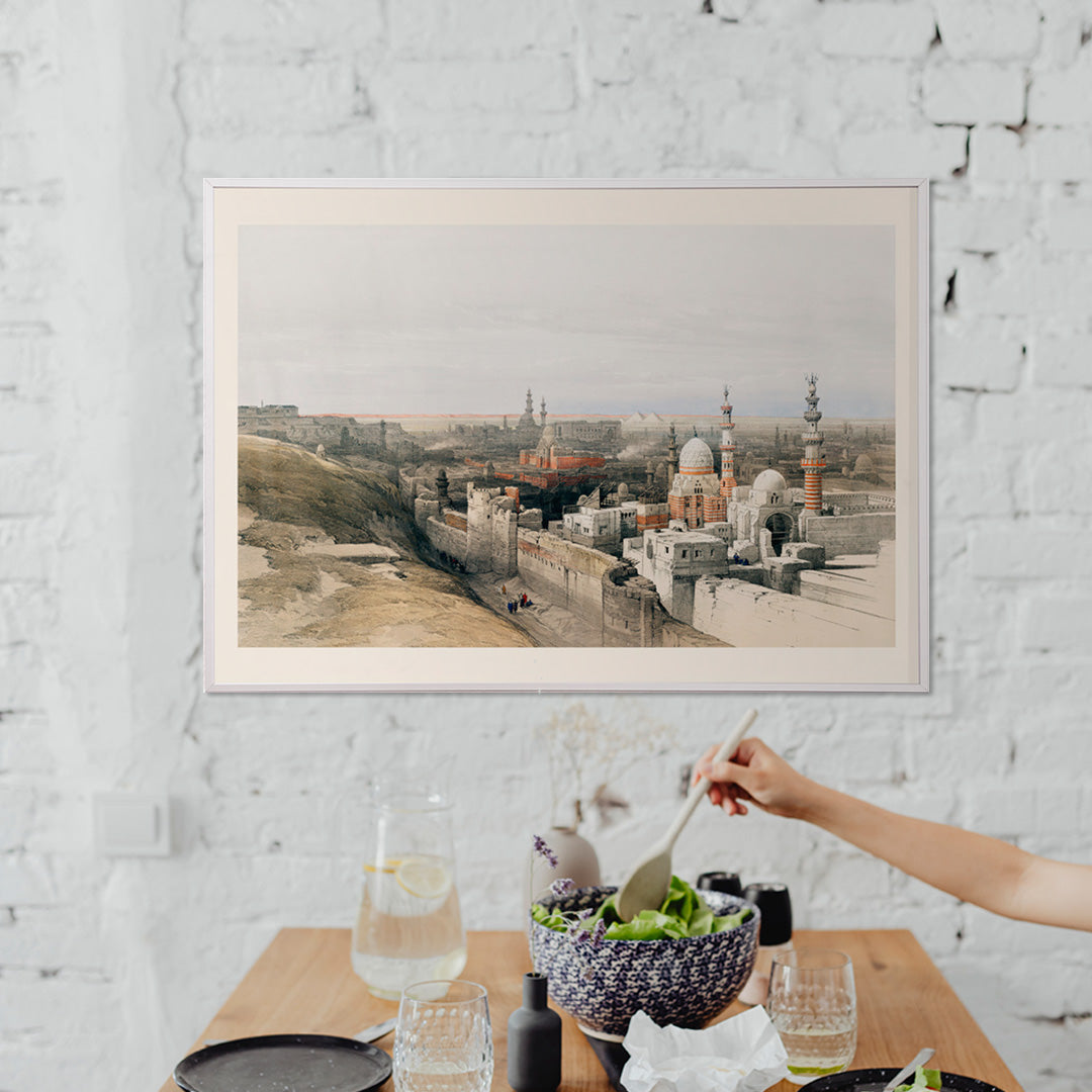 Regard vers l'ouest au Caire Poster by Moryarty - Oil Painting canvas print