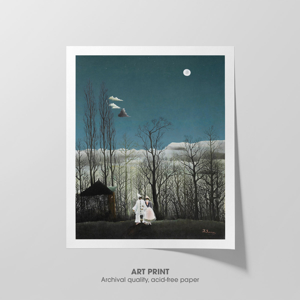 Carnival Evening  Rousseau  Art Print by Without A Frame - Oil Painting canvas print