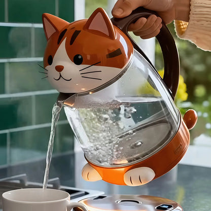 Aesthetic Pet Series Electric Kettle - 1.7L Premium Glass Kettle with Smart LED Atmosphere Temperature Ring-2
