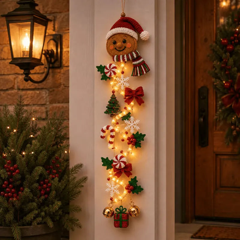 ⏳ Last day! 49% OFF – 🎅MerryCascade Glowing Christmas Door Hanger
