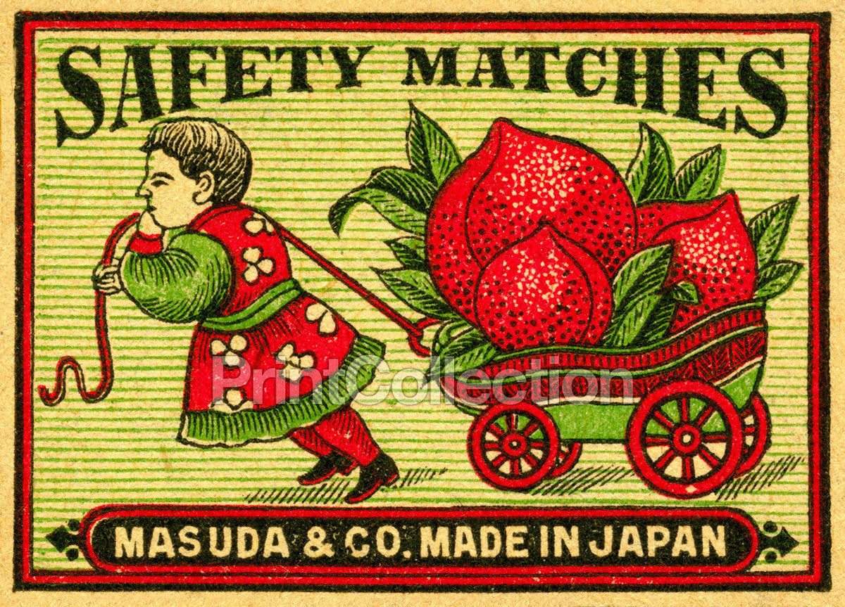 Child Pulling Beets on Cart, Matches by Printcollection - Oil Painting canvas print