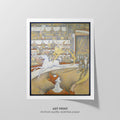 The Circus  Seurat  Art Print by Without A Frame - Oil Painting canvas print