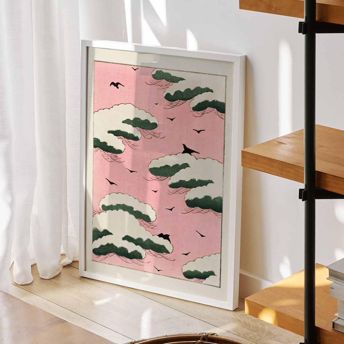 Ciel rose Poster by Moryarty - Oil Painting canvas print